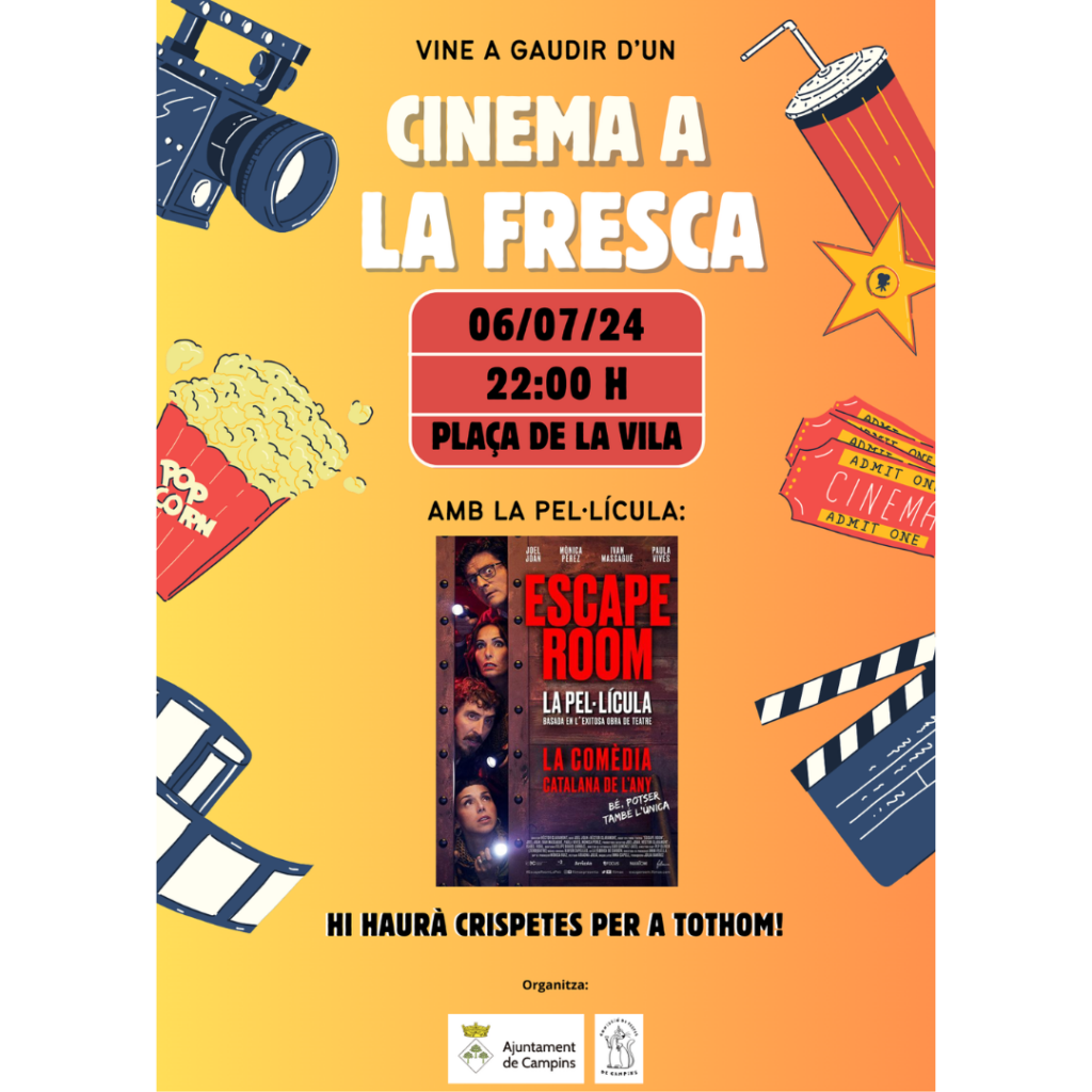 CINEMA A LA FRESCA DE JULIOL