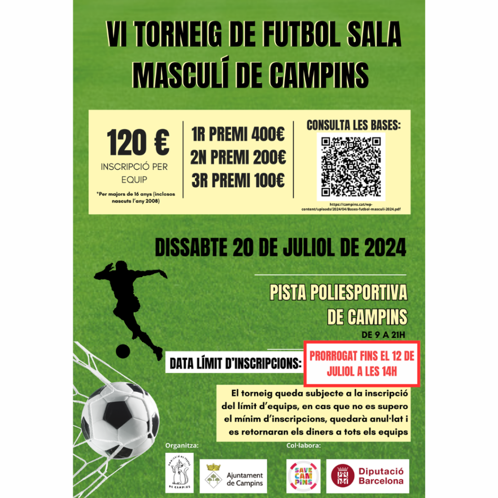 6È TORNEIG DE FUTBOL SALA MASCULÍ